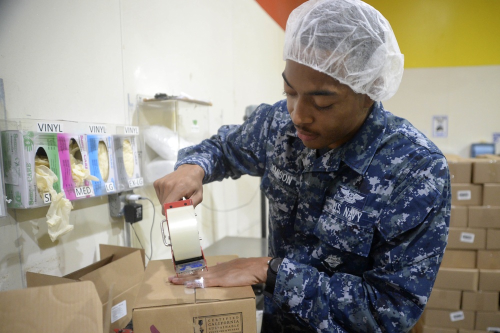 Sailors and Marines Volunteer at San Francisco Food Bank