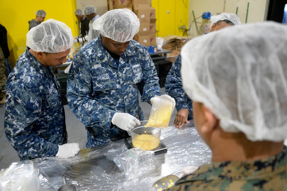 Sailors and Marines Volunteer at San Francisco Food Bank