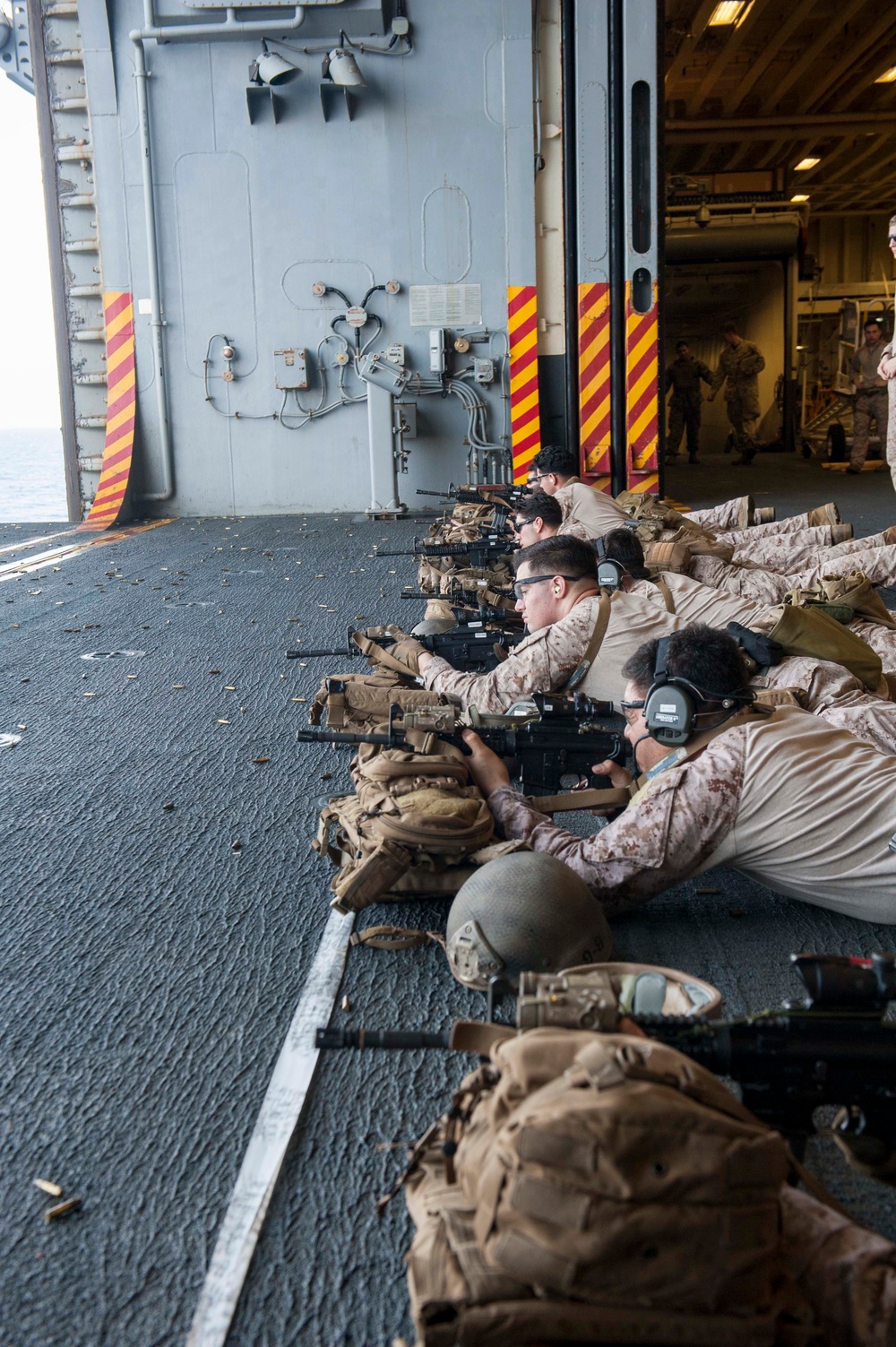 USS America Marines conduct live fire exercise