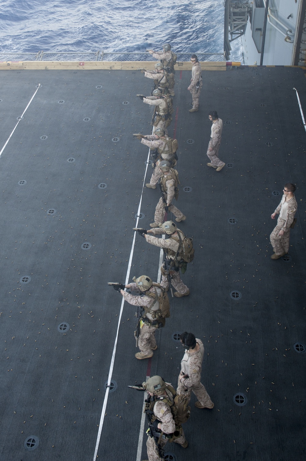 USS America Marines conduct live fire exercise