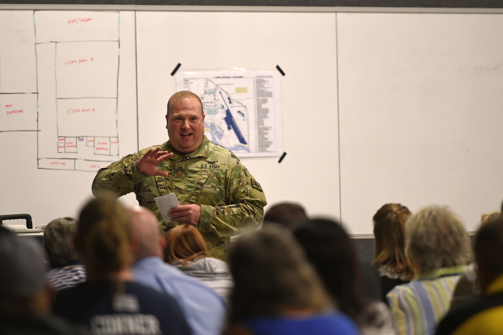 Camp Guernsey provides reunification shelter to school