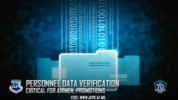 Verification of personnel data critical to enlisted promotion release