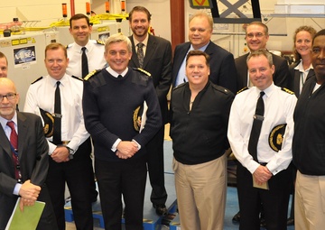 U.S. Navy Scientists Demonstrate Emerging Military Technologies for Top British Admiral