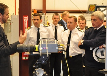 U.S. Navy Scientists Demonstrate Emerging Military Technologies for Top British Admiral