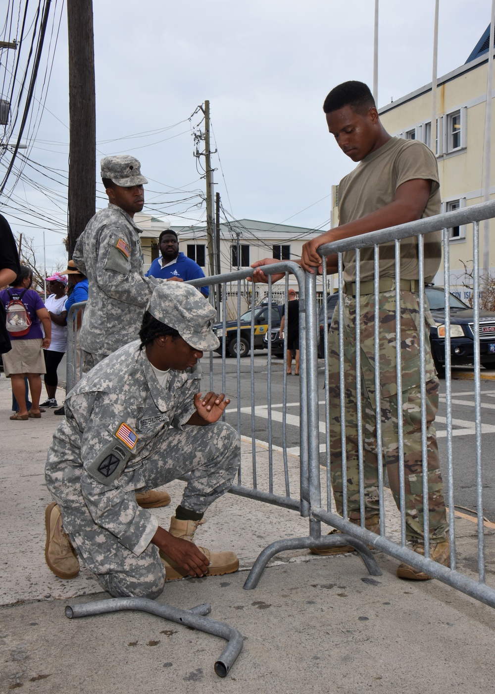 National Guard Soldiers aid disaster relief on St. John