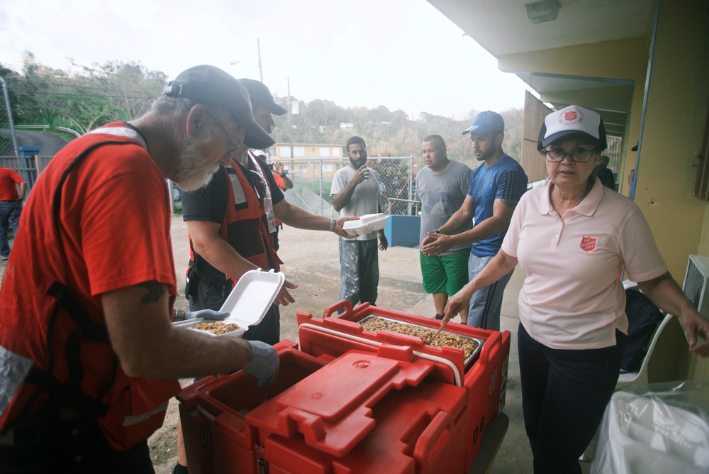 Hot Meals for Survivors in Shelters