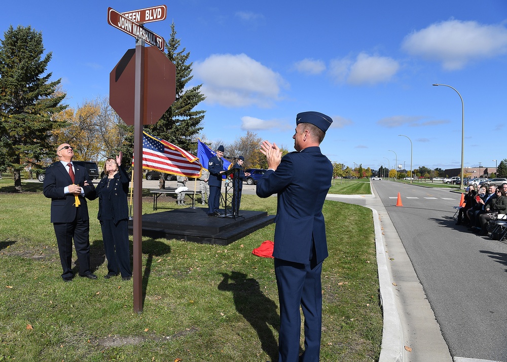 Grand Forks AFB honors local hero