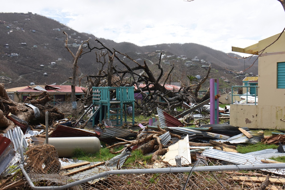 National Guard Soldiers aid disaster relief on St. John