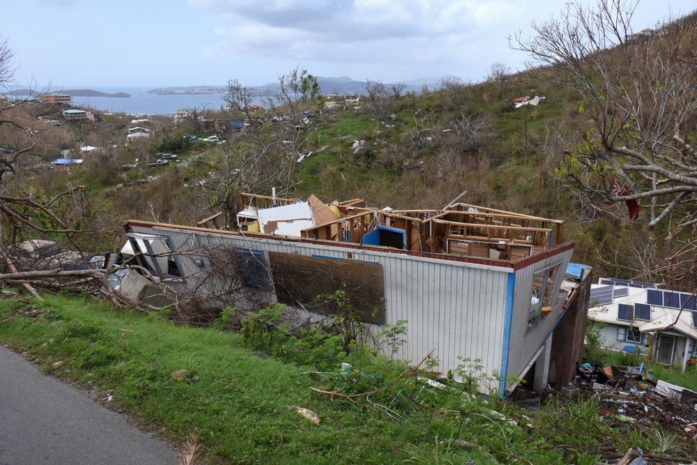 National Guard Soldiers aid disaster relief on St. John