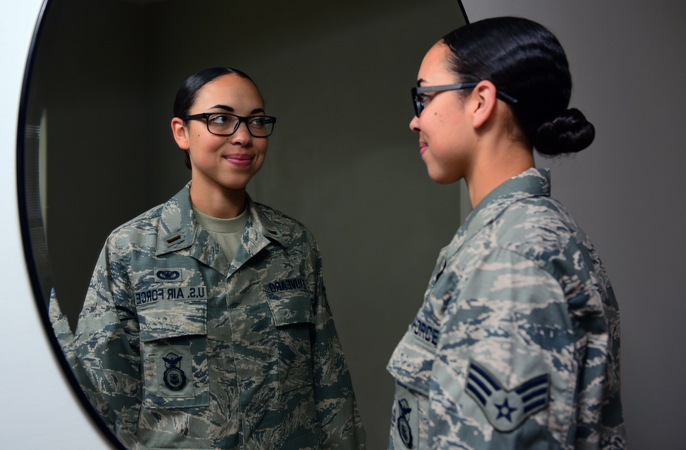 Armed with motivation: SFS Airman accepted into Medical Service Corps