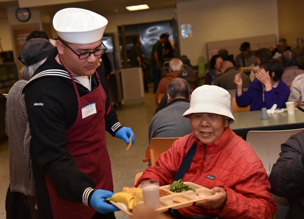 Sailors and Marines Volunteers at St. Anthony’s Kitchen