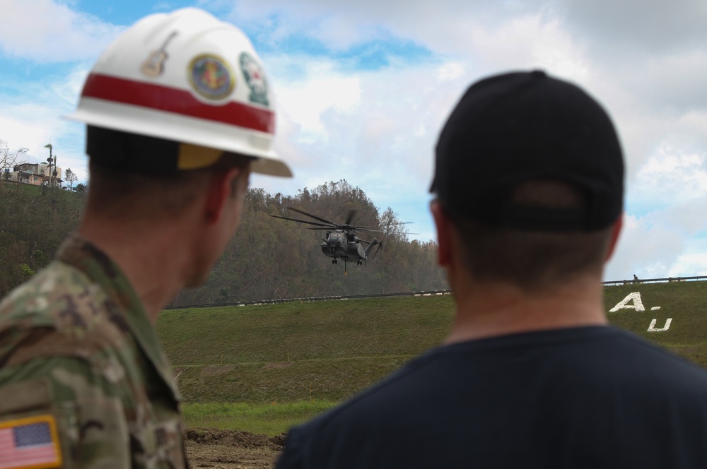 Guajataca Dam strengthening operations