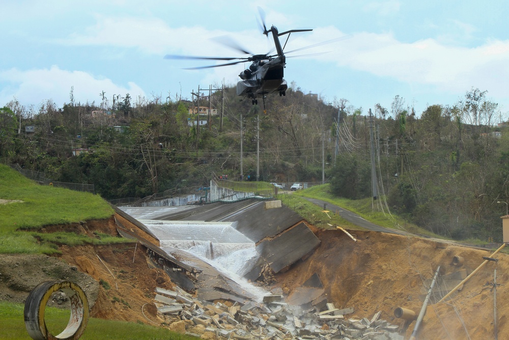 Guajataca Dam strengthening operations