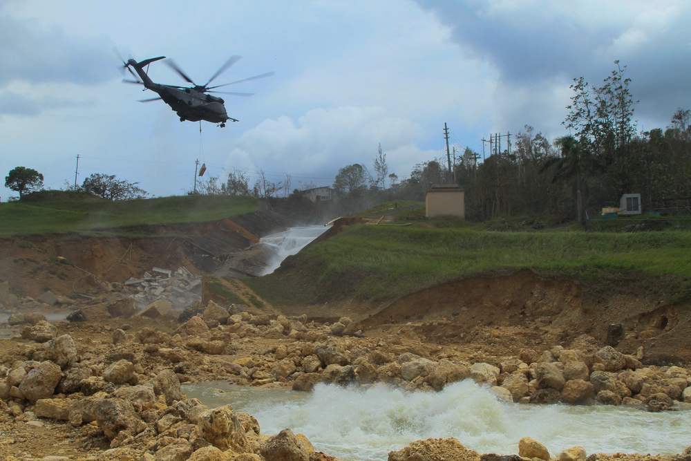 Guajataca Dam strengthening operations