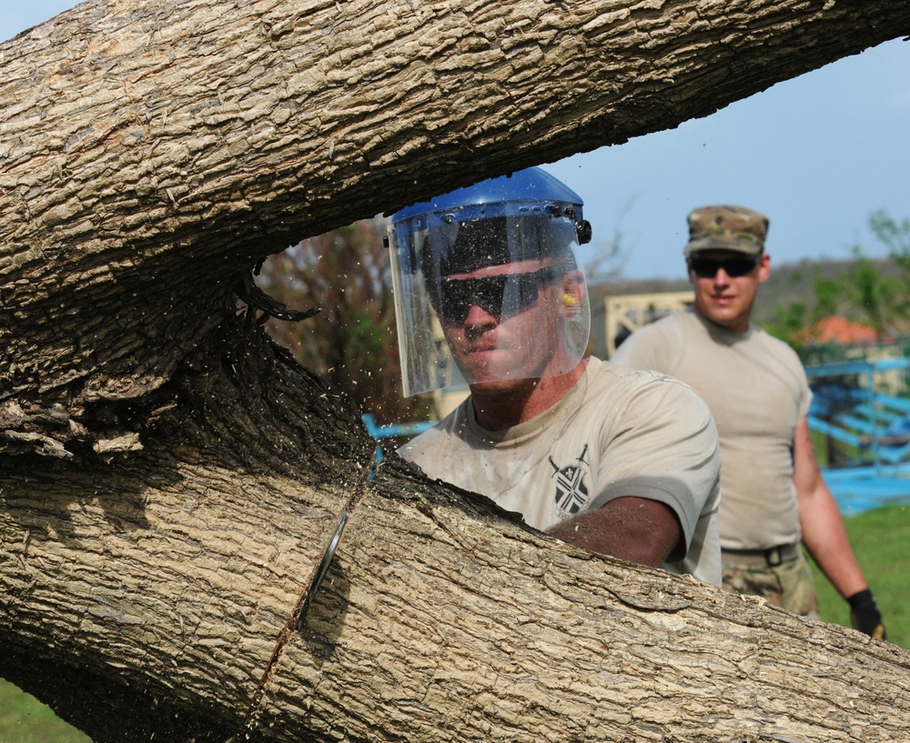 Virginia National Guard helps clean up on Virgin Islands