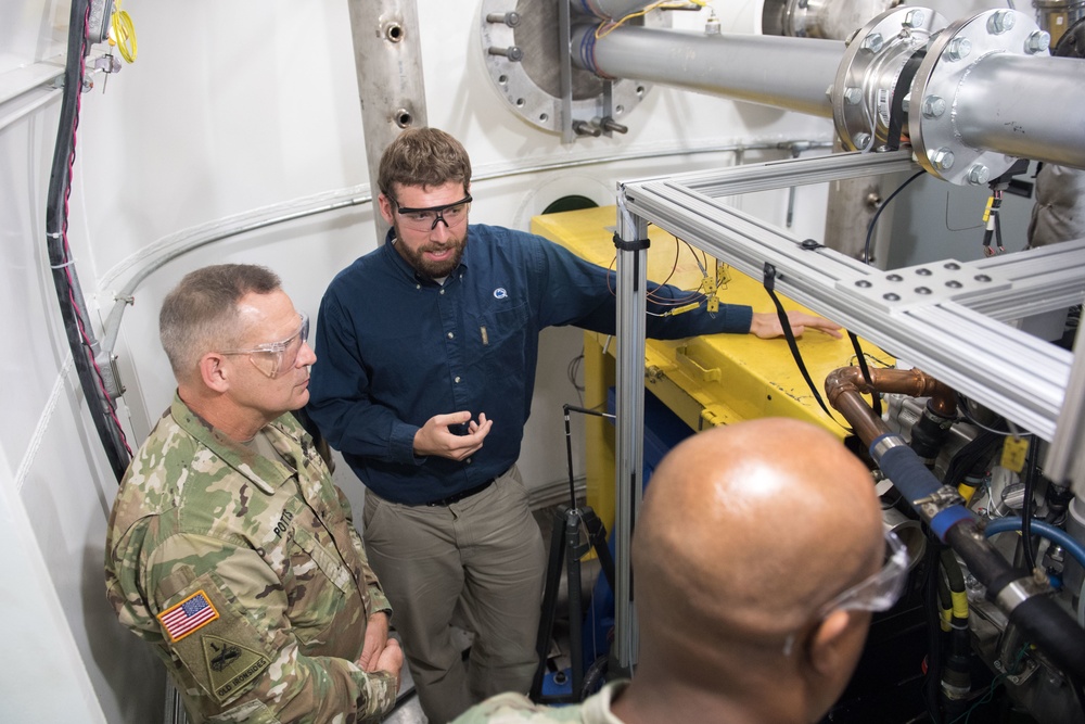 Deputy commanding general visits laboratory