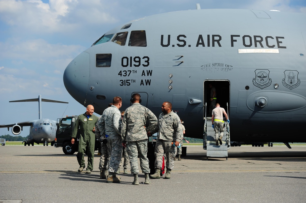 Last JB Charleston evacuated C-17 returns home