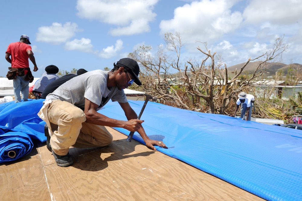 Operation Blue Roof is Being Installed in the U.S. Virgin Islands.