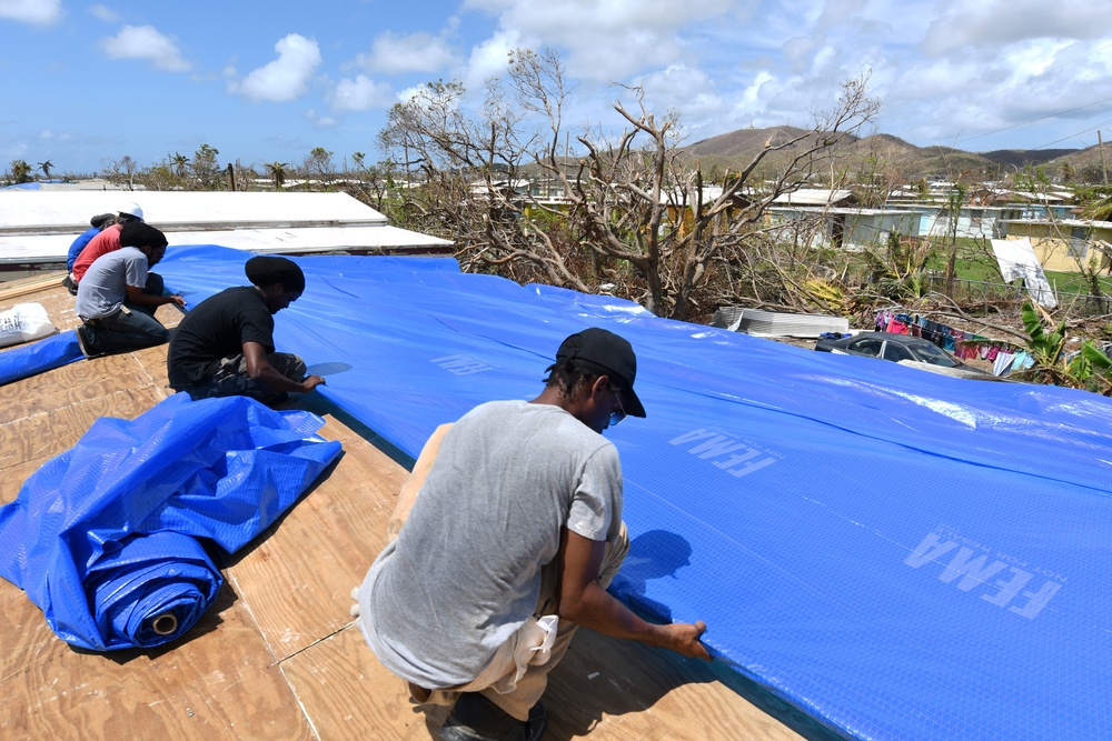 Operation Blue Roof is Being Installed in the U.S. Virgin Islands.