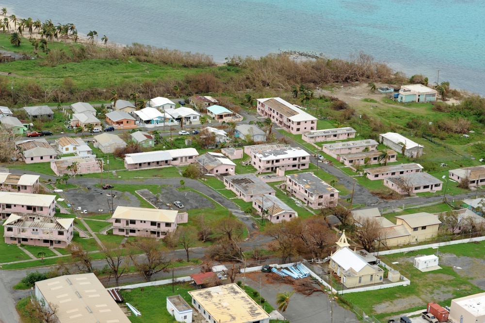 Aerial Views of Hurricane Maria Damage in St. Croix, US Virgin Islands