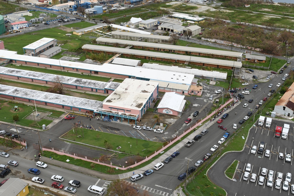 Aerial Views of Hurricane Maria Damage in St. Croix, US Virgin Islands