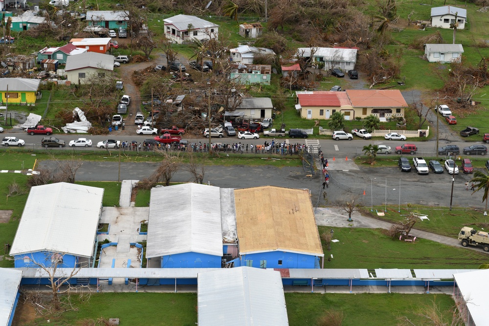 Aerial Views of Hurricane Maria Damage in St. Croix, US Virgin Islands