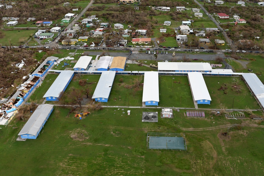 Aerial Views of Hurricane Maria Damage in St. Croix, US Virgin Islands