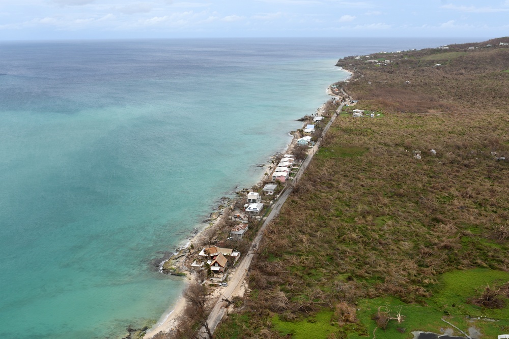 Aerial Views of Hurricane Maria Damage in St. Croix, US Virgin Islands