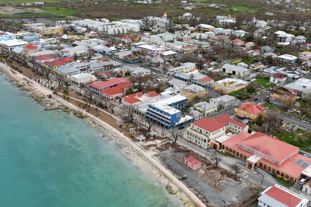 Aerial Views of Hurricane Maria Damage in St. Croix, US Virgin Islands