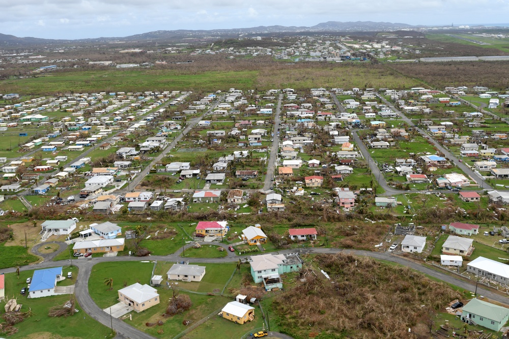 Aerial Views of Hurricane Maria Damage in St. Croix, US Virgin Islands