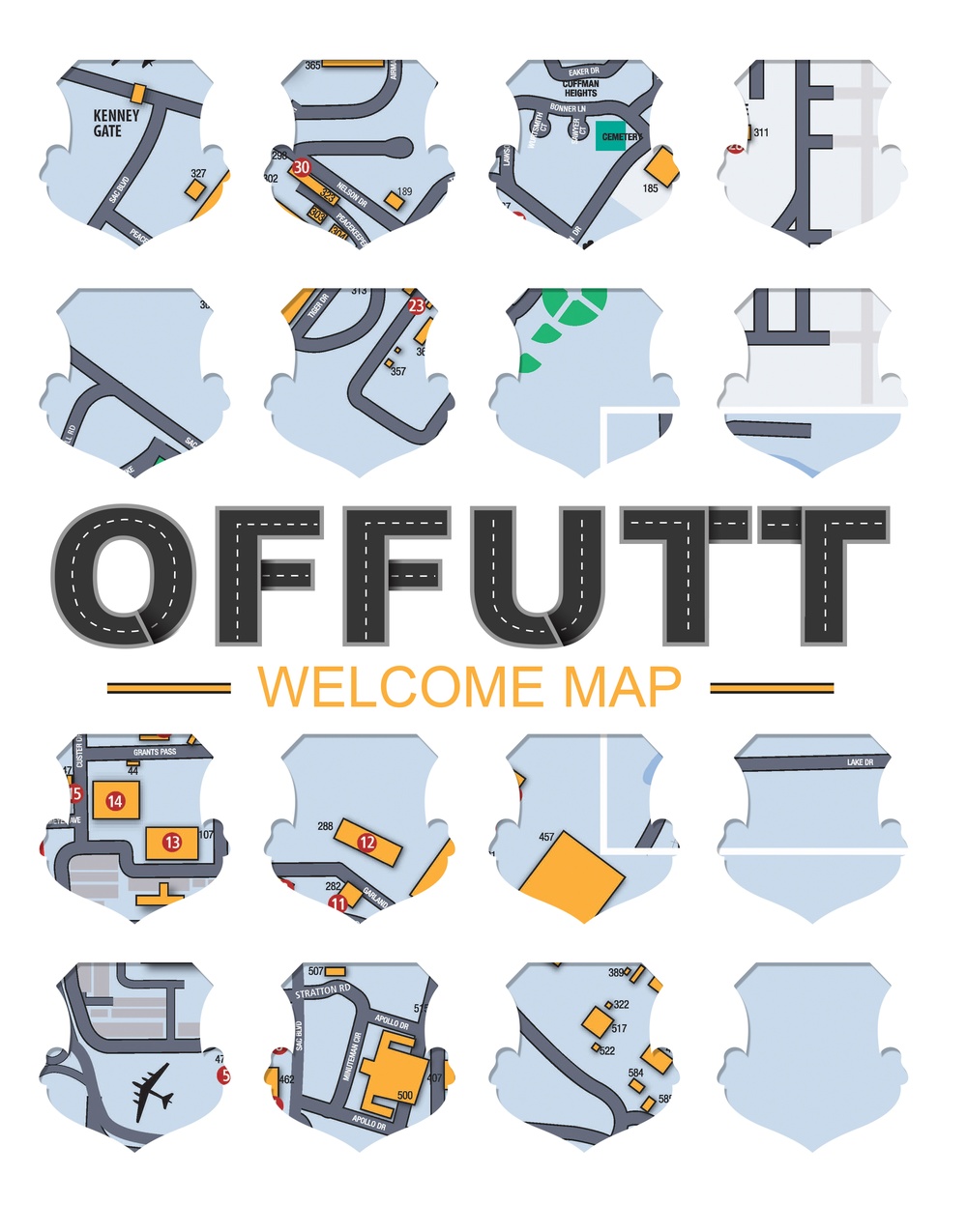 Cover Design for 2017 Offutt Welcome Map
