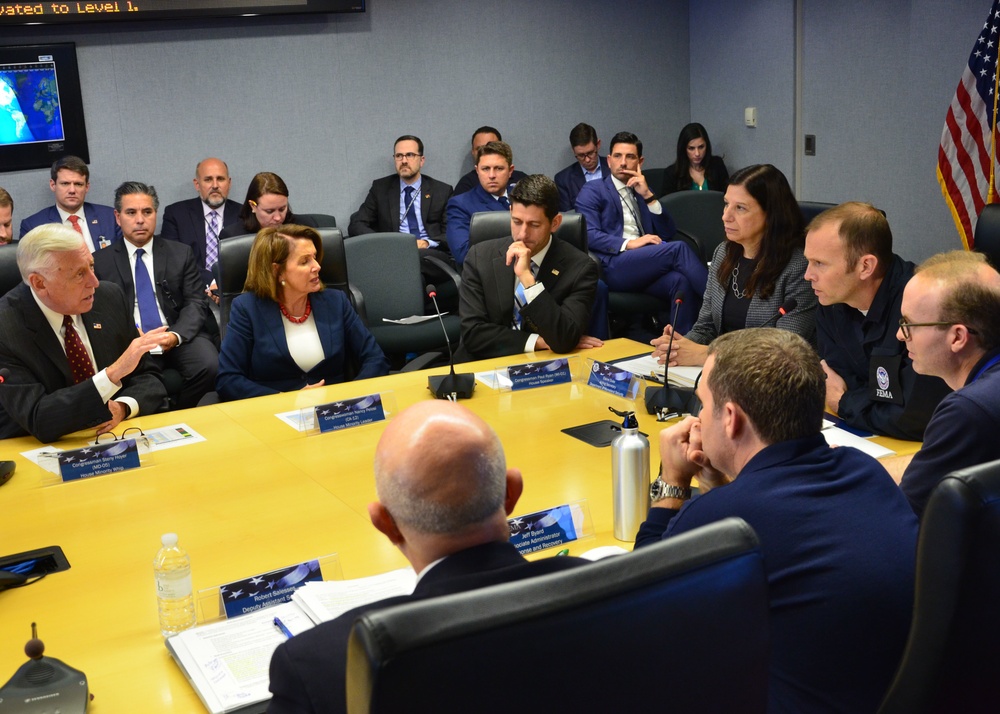 Congress members visit FEMA HQ