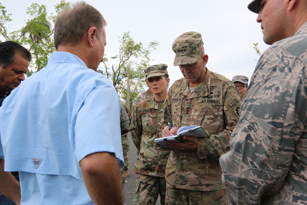 DoD, FEMA assess emergency relief efforts needed in Bayamon Puerto Rico