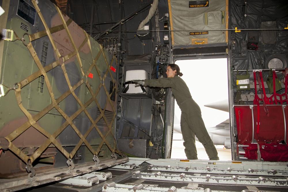 179th Airlift Wing sends Fourth C-130H Hercules along with Airmen from the 200th RED HORSE Squadron and a Reverse Osmosis Water Purification Unit