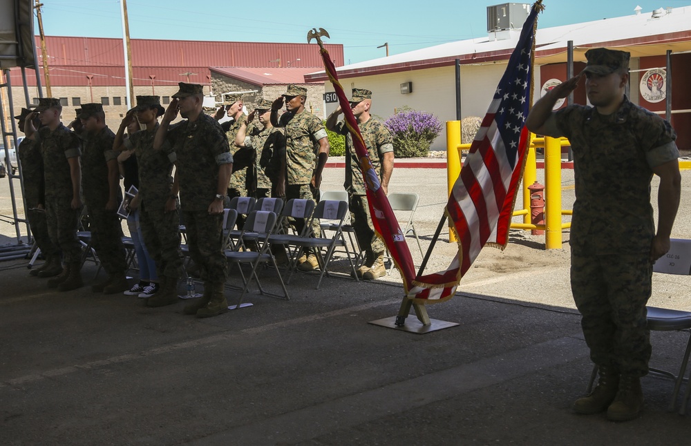 Combat Logistics Company 16 Change of Command