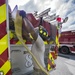 Firefighters exercise structural training