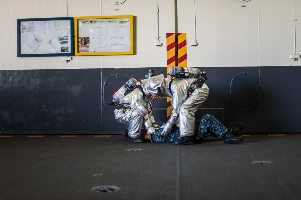John C. Stennis Conducts General Quarters Drill