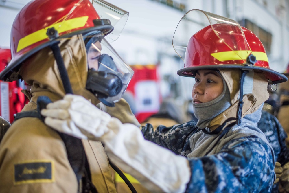 John C. Stennis Conducts General Quarters Drill