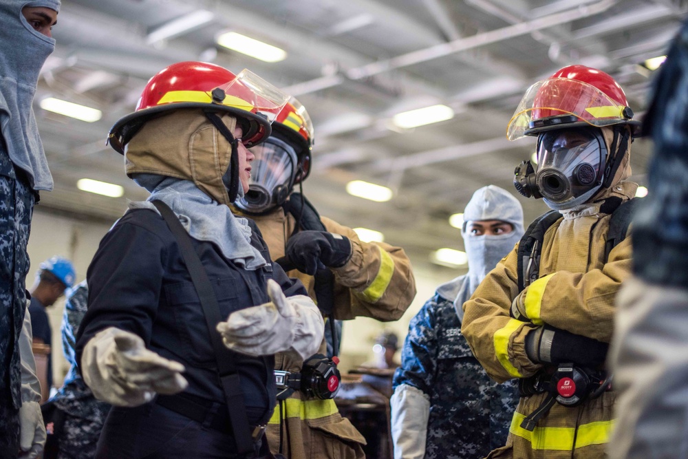 John C. Stennis Conducts General Quarters Drill