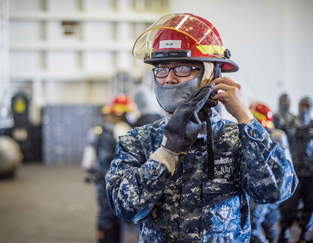 John C. Stennis Conducts General Quarters Drill