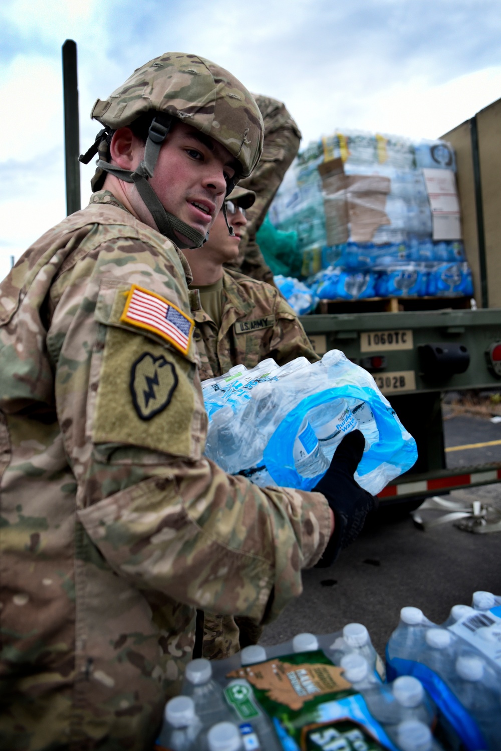 Massachusetts National Guard send supplies to Puerto Rico