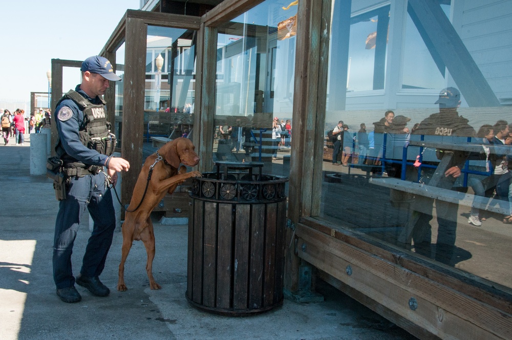 Coast Guard conducts pier sweeps during San Francisco Fleet Week