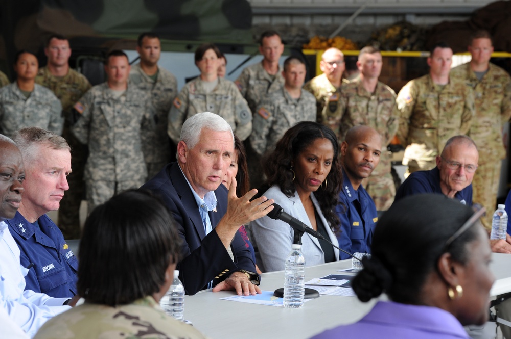 Vice President Mike Pence Visits the US Virgin Islands to Tour Hurricane Maria Damage Firsthand