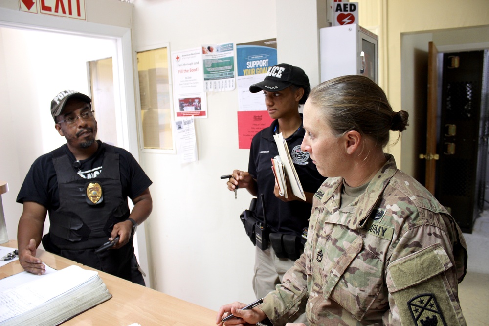 National Guard MPs assist Virgin Islands PD with enforcement of public law