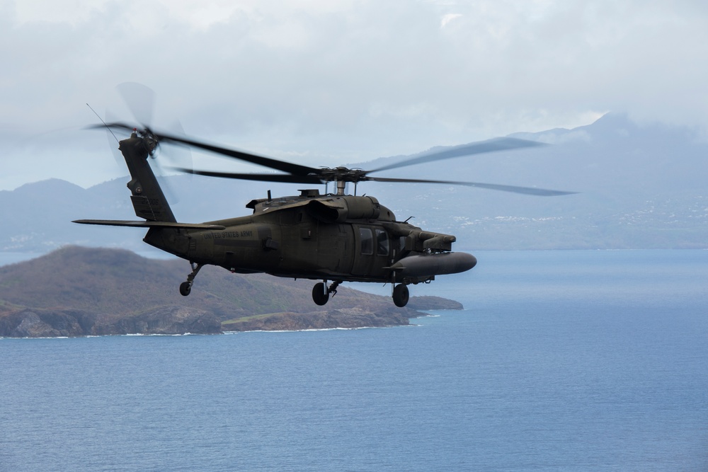 JTF - Leeward Islands flight over Guadeloupe