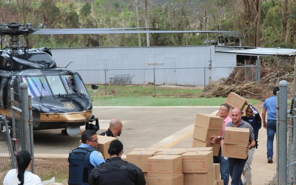 CBP AMO aircrews provide relief support to Hurricane Maria ravaged Puerto Rico
