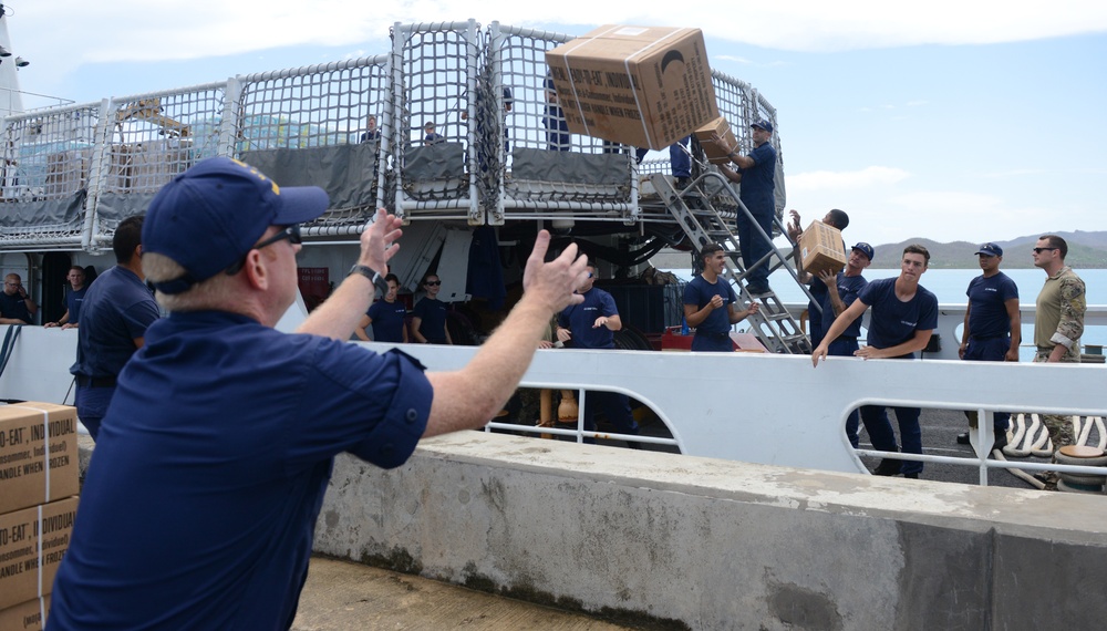Coast Guard delivers supplies