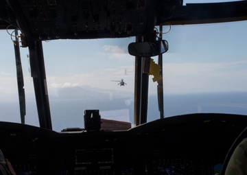 JTF - Leeward Islands helicopters fly over Dominica
