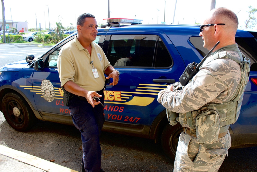 National Guard security forces members instate antiterrorism measures alongside VIPA Police