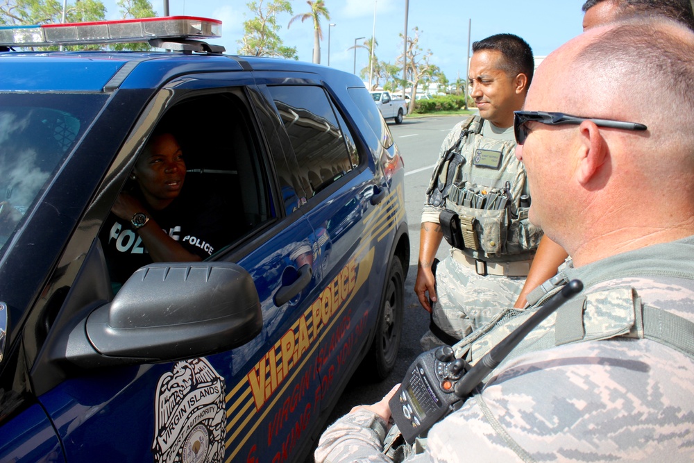 National Guard security forces members instate antiterrorism measures alongside VIPA Police